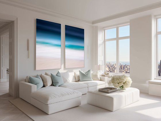 Teal Sensation Diptych