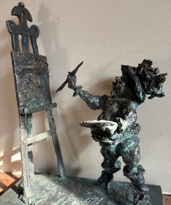 Rembrandt paints self-portrait 2025