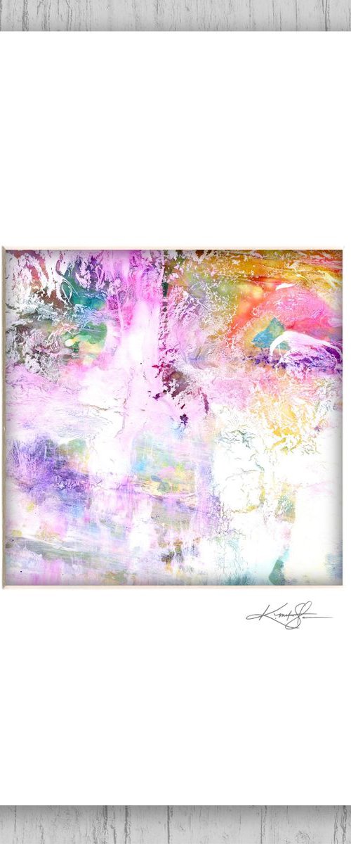 Abstract Dreams 48 - Mixed Media Abstract Painting in mat by Kathy Morton Stanion by Kathy Morton Stanion