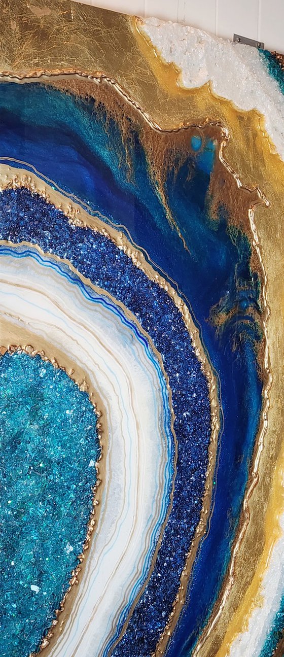 Blue and Gold Geode