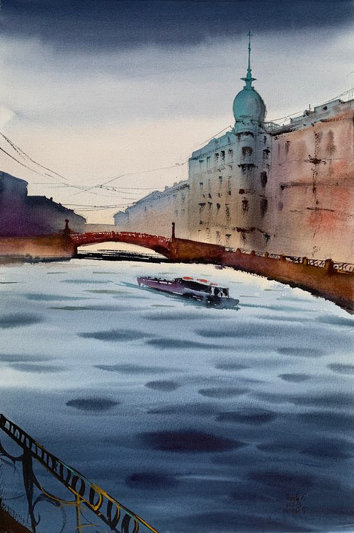 Red Bridge. by Evgenia Panova