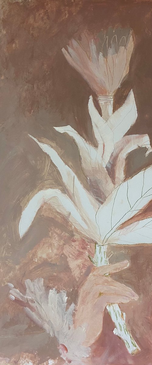 Flower in a hand by Anastasia Mazur-Skrobova