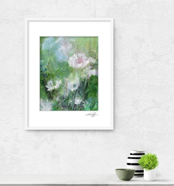 Floral Delight 70 - Textured Floral Abstract Painting by Kathy Morton Stanion