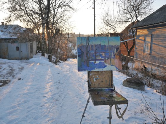 Winter on Volodymyrska Street