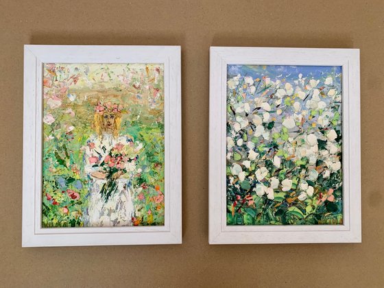 Girl with flowers