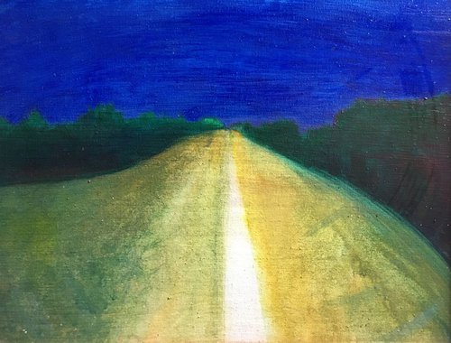night road by René Goorman