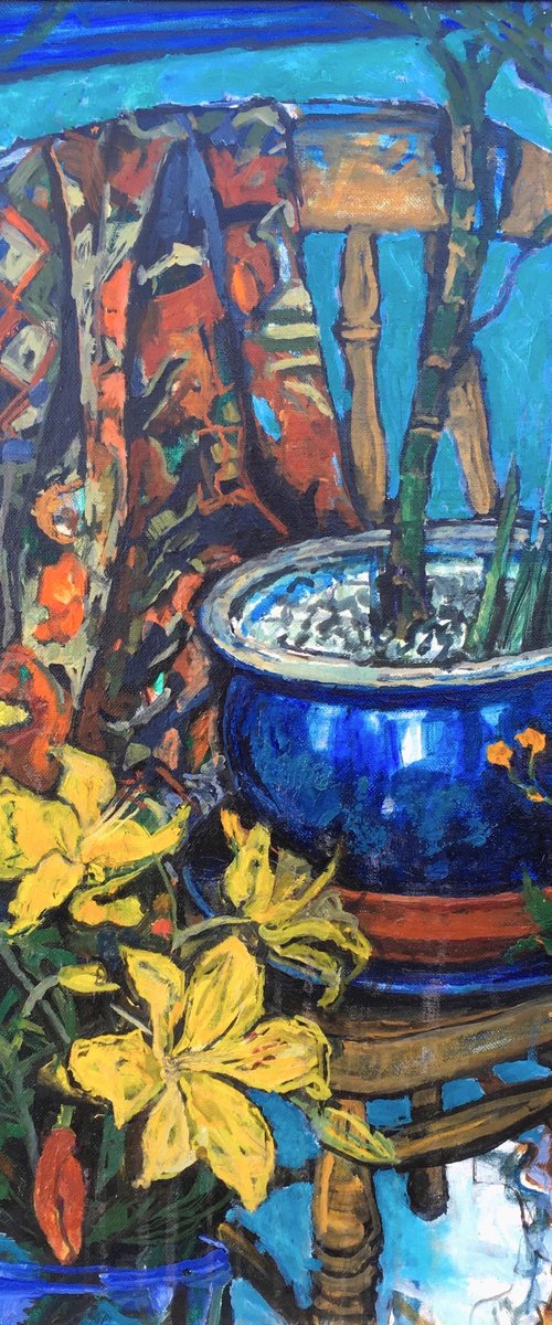 Lilies and Orange blossom by Patricia Clements