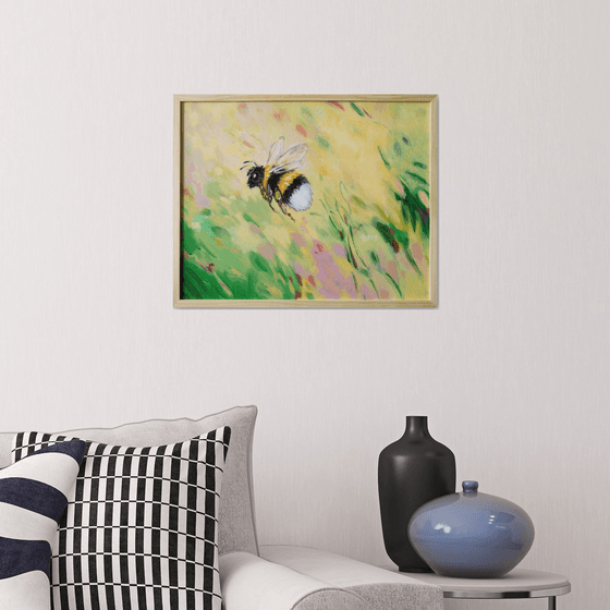 Happy bumblebee 50x40 cm