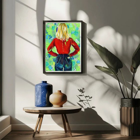 Colorful Woman Floral