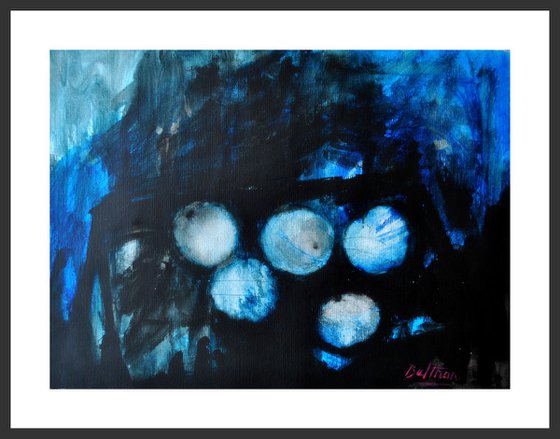 Nature morte bleue / 11,81 x 15,75 in.(30x40cm) / 2018