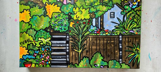 The back garden in Forest Hill, London