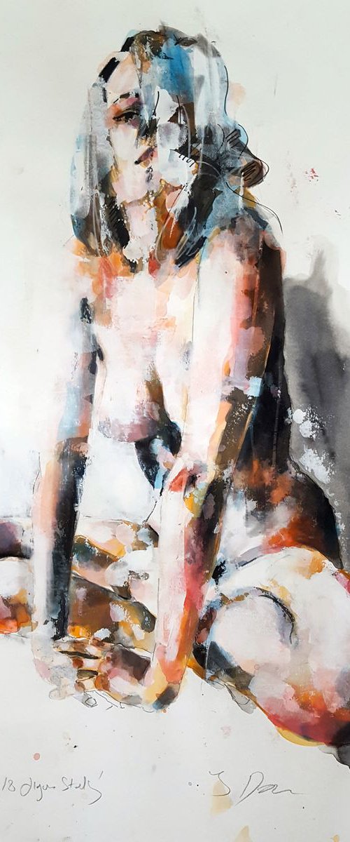 8-2-18 figure study by Thomas Donaldson