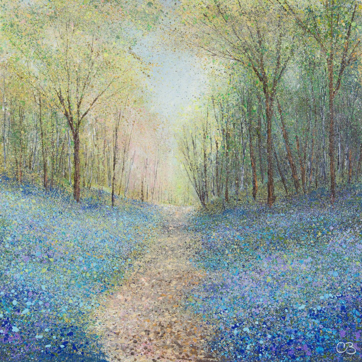 Path Through The Bluebell Wood by Chris Bourne