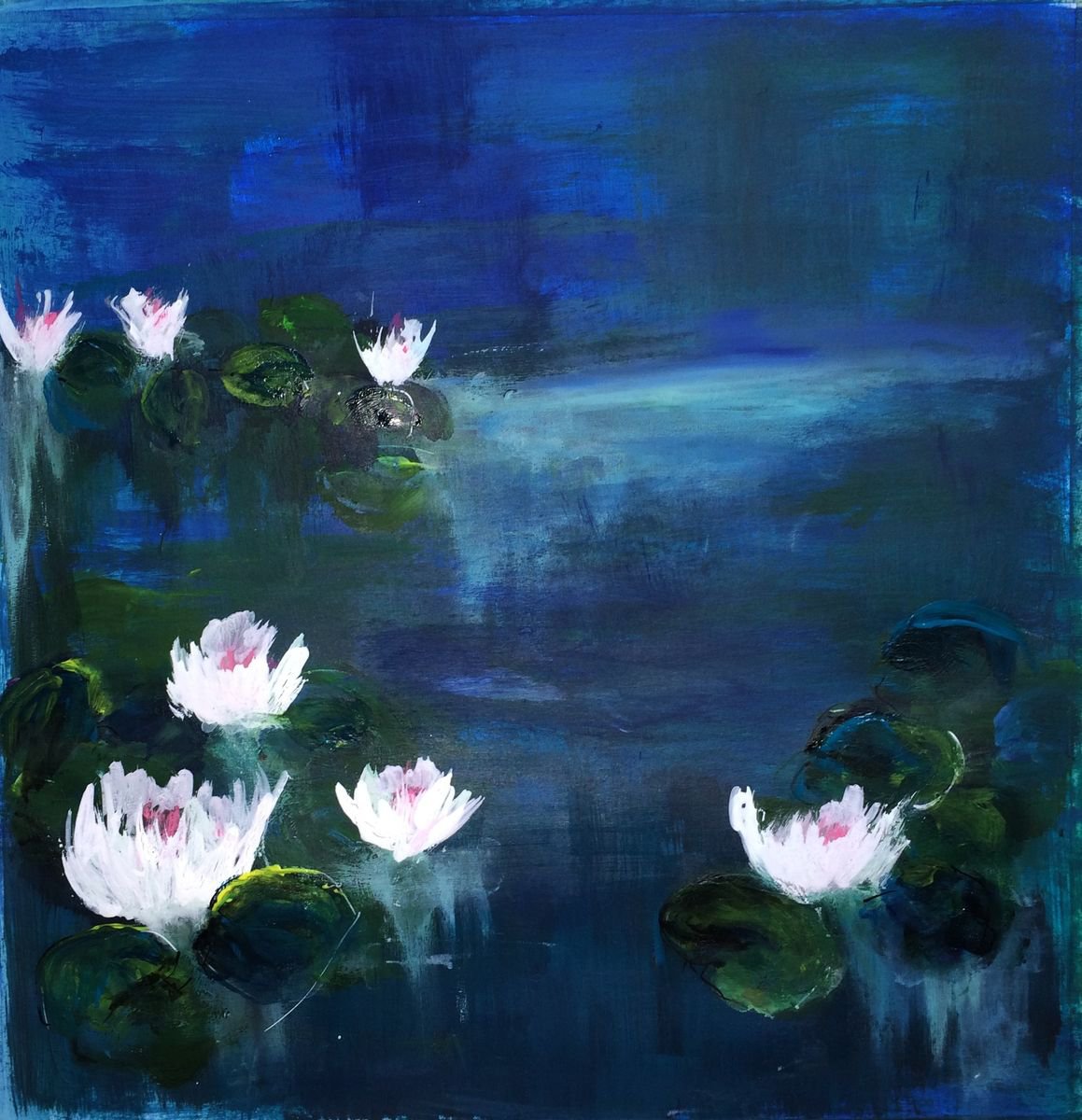 Waterlilies VIII by Maxine Anne  Martin