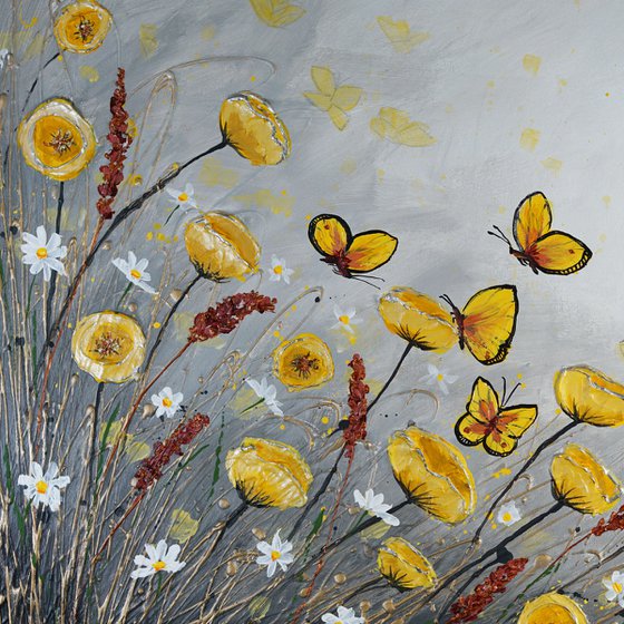Dancing Butterflies in a Field