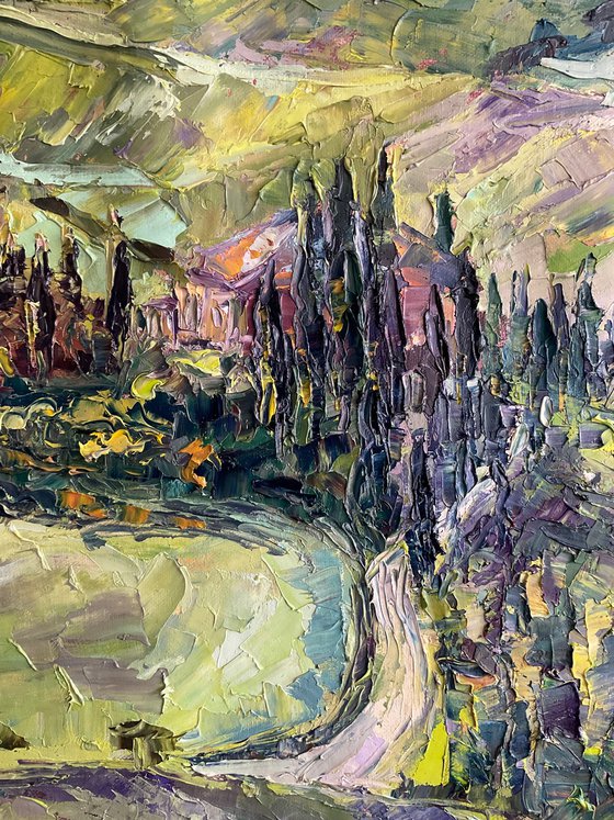 "Poppies of Tuscany. Before the rain."