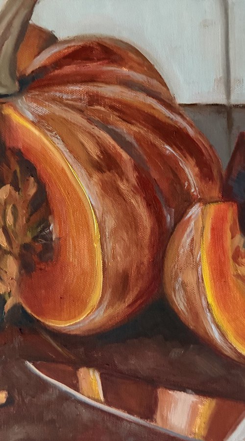 Pumpkin and Slices by Nimasha Perera