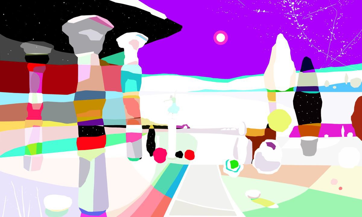 My Sanctuary ( Mi Santuario) (pop art, landscape) by Alejos