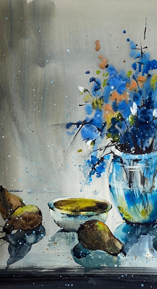 Sold Watercolor “Spring composition", perfect gift by Iulia Carchelan