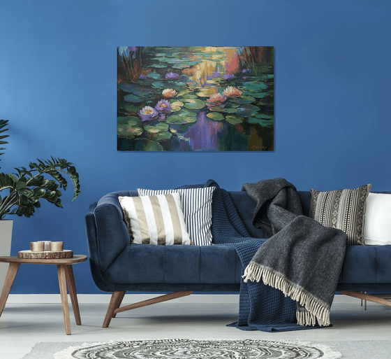 Giverny's Purple Evening