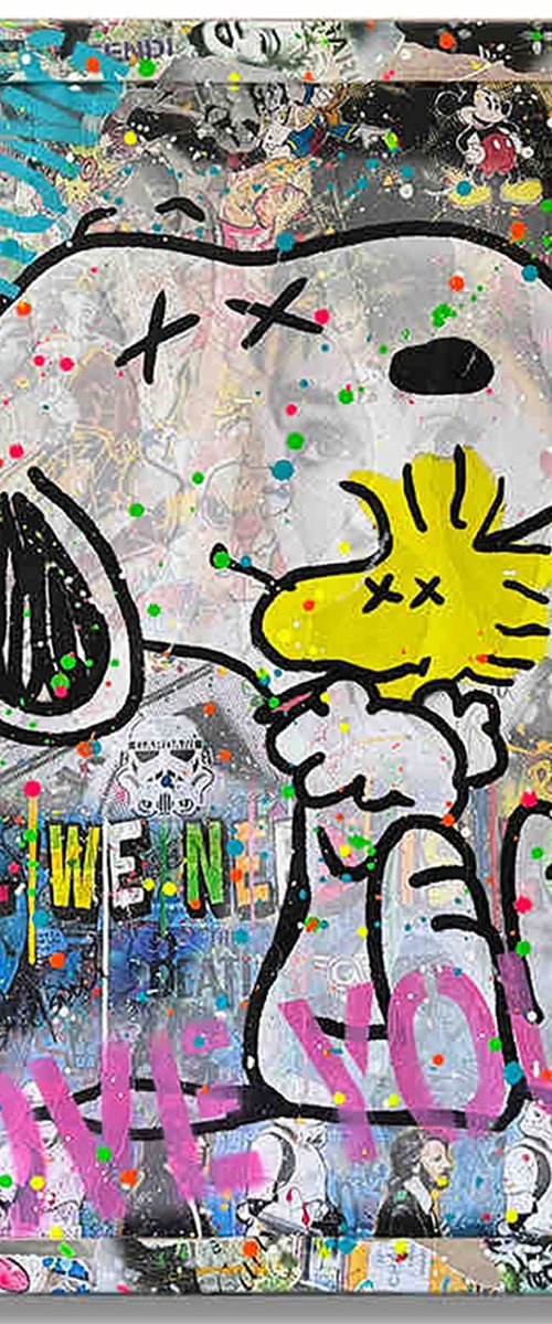 Snoopy Always Friends by Gardani Art