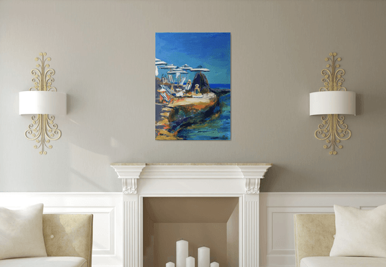Sunlit Retreat by the Sea