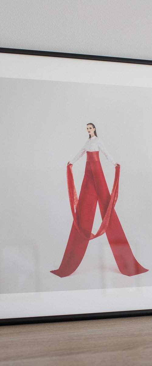 Synesthetic Letters - А (Framed) by Dasha Pears