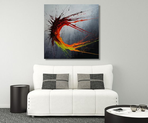 Twisting Fire VIII (Spirits Of Skies 100194) (100 x 100 cm) XXL (40 x 40 inches)