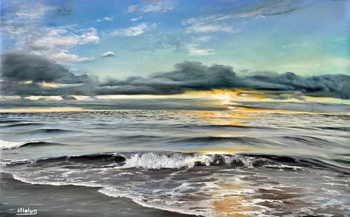 SEASCAPE SUNSET by Aflatun Israilov