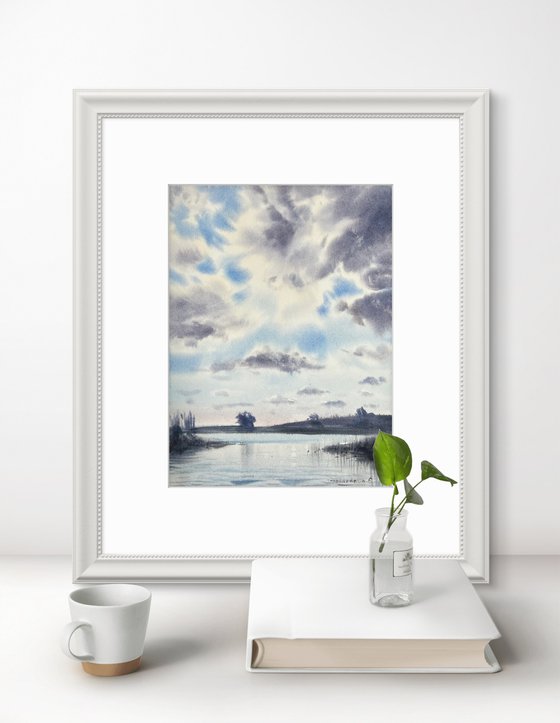 Clouds over the river #6