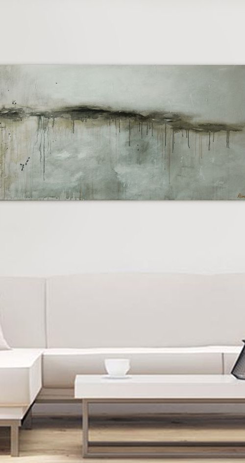 "Faraway". Large Original Abstract Painting. by Rumen Spasov