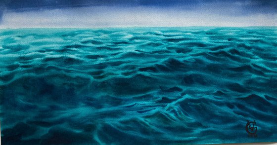 DEEP GREEN SEA - triptych