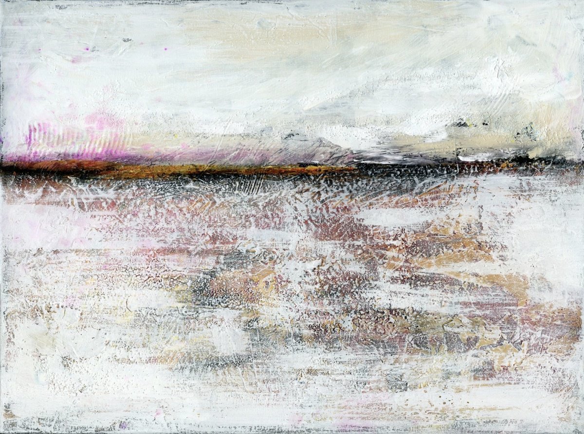 Abstract Landscape Acrylic Painting By Kathy Morton Stanion, 24 X 18", A Tranquil Journey 5, Original Artwork