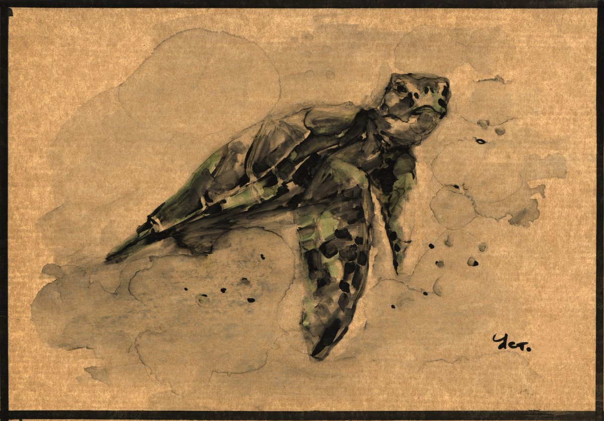 Sea turtle by Kirk Yastreb