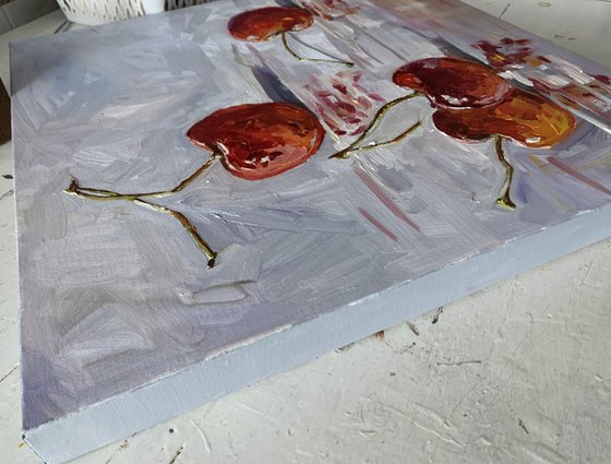Red cherries.