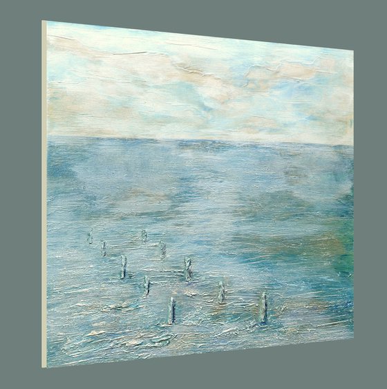 THE OYSTER PARK.70X70cm.3D canvas.