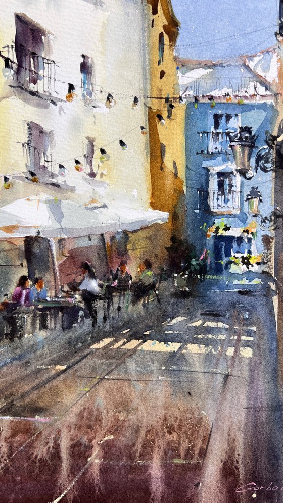 Sunlit Valencia Alley