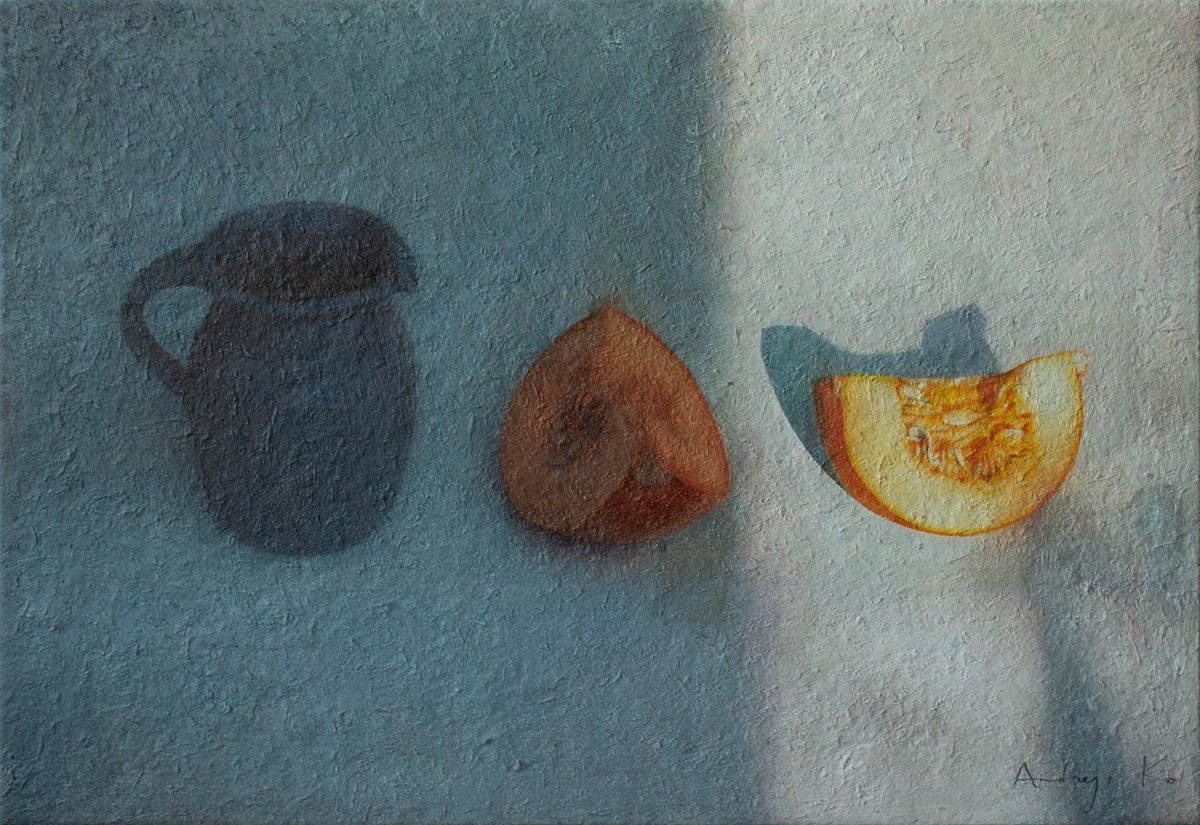Sunlight, Shadows And Pumpkin By Andrejs Ko, 32 X 22, Artwork For Sale On Artfinder