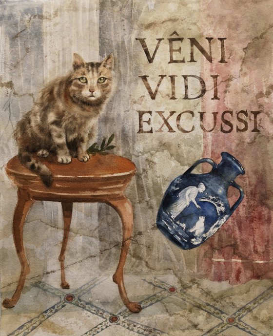 Ancient Rome Cat Art