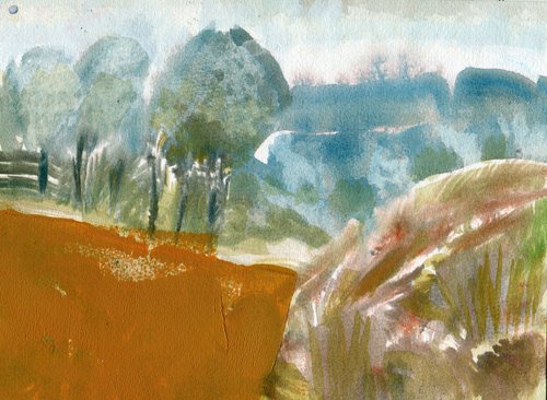 Blue Woodland Mist by Elizabeth Anne Fox