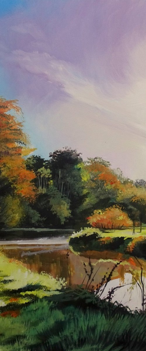 Autumn Colours On The Lagan by Joseph Lynch
