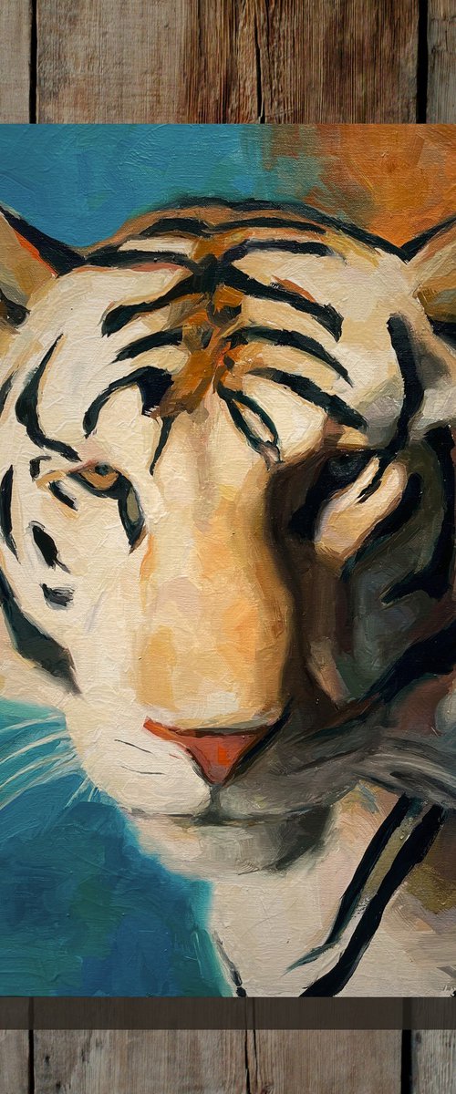 Tiger Portrait by Andres Portillo