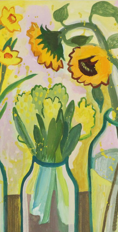 Yellow flowers by Marina Gorkaeva