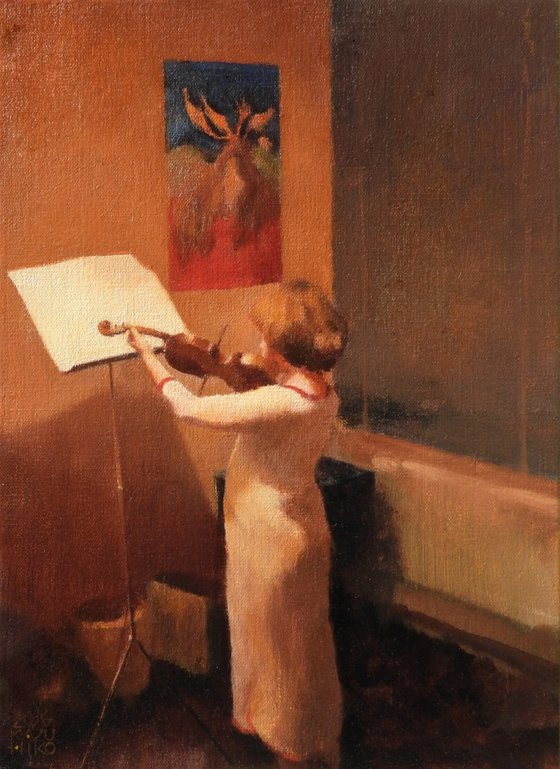 Violin lesson at midnight