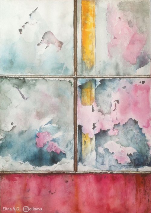 Forgotten windows - Watercolours by Elina V.G.