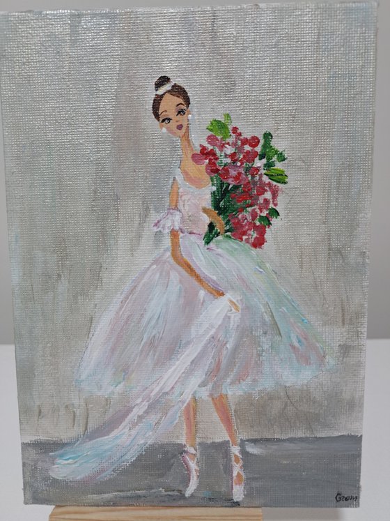 Ballerina mini painting