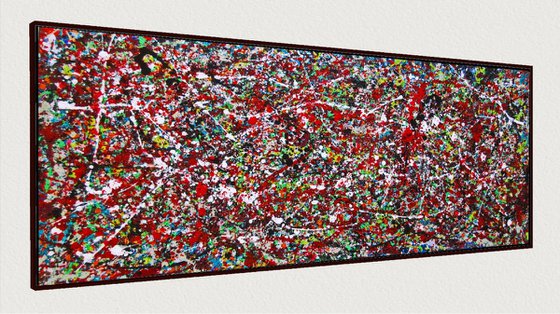 POLLOCK MODE - SPRING , XL, framed