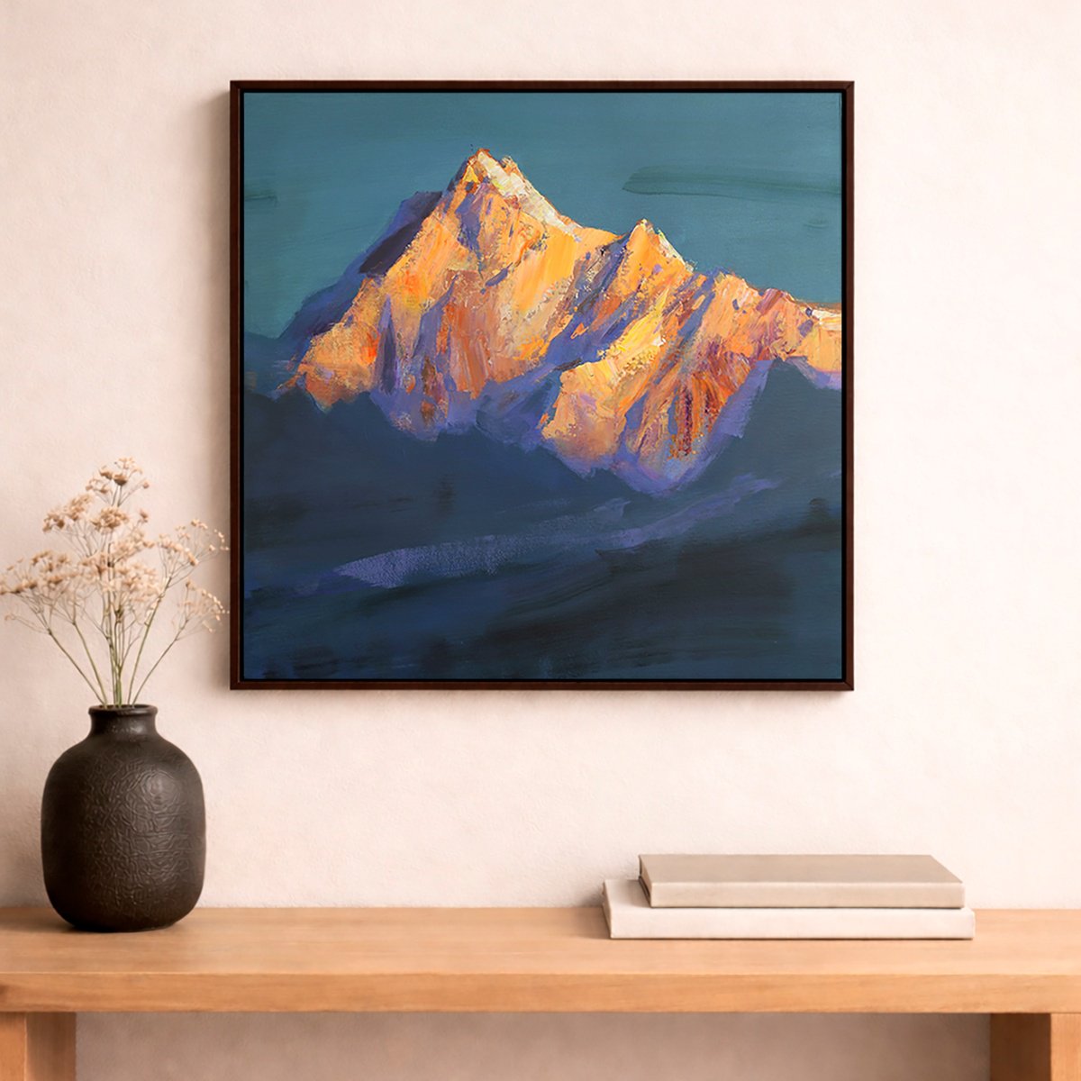 Sunlit Summit By Tetiana Shendryk, 18 X 18, Artwork For Sale On Artfinder