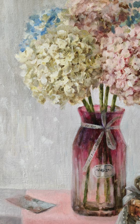 Still Life with Hydrangeas