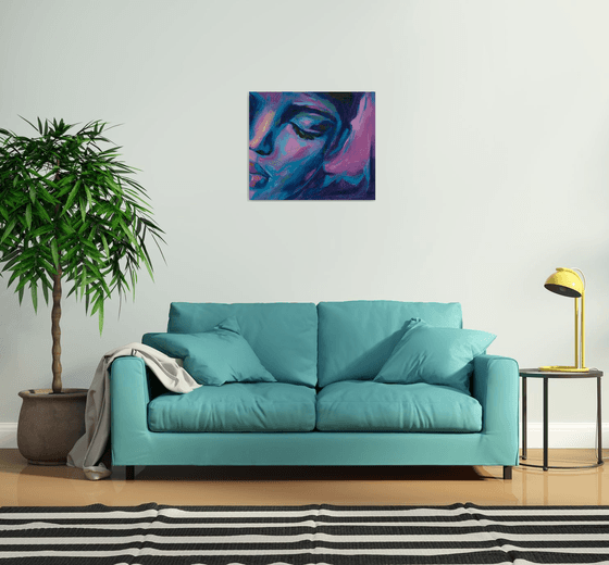African Woman Original Art — Serene